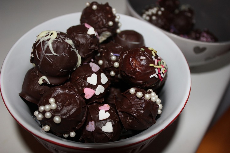 Chocolate Balls Recipe - Homemade Chocolate Marzipan Truffles